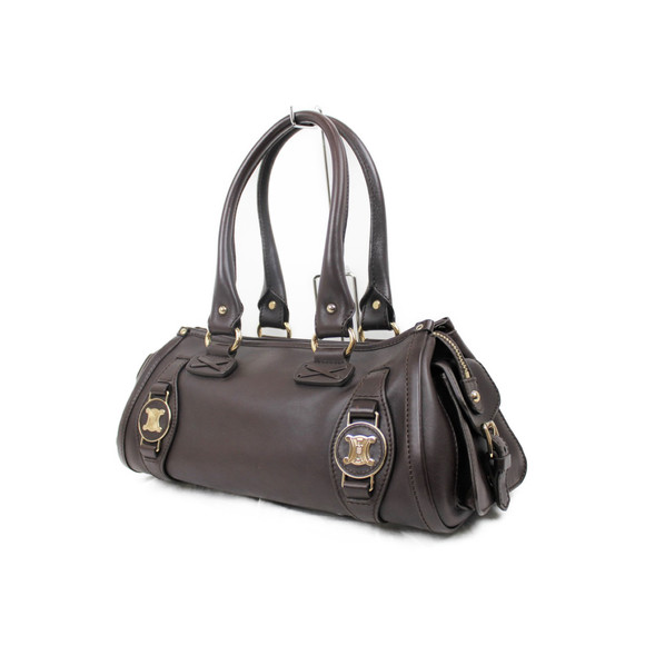 Celine Handbags - Celine Mini Leather Shoulder Bag Brown
